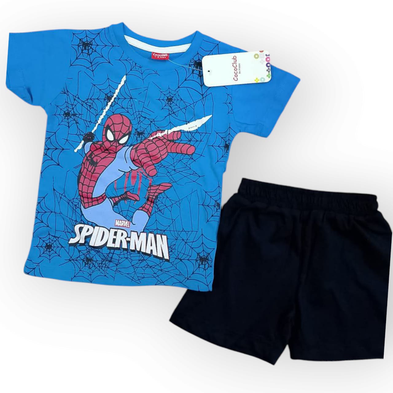 Blue Spider man nicker shirt