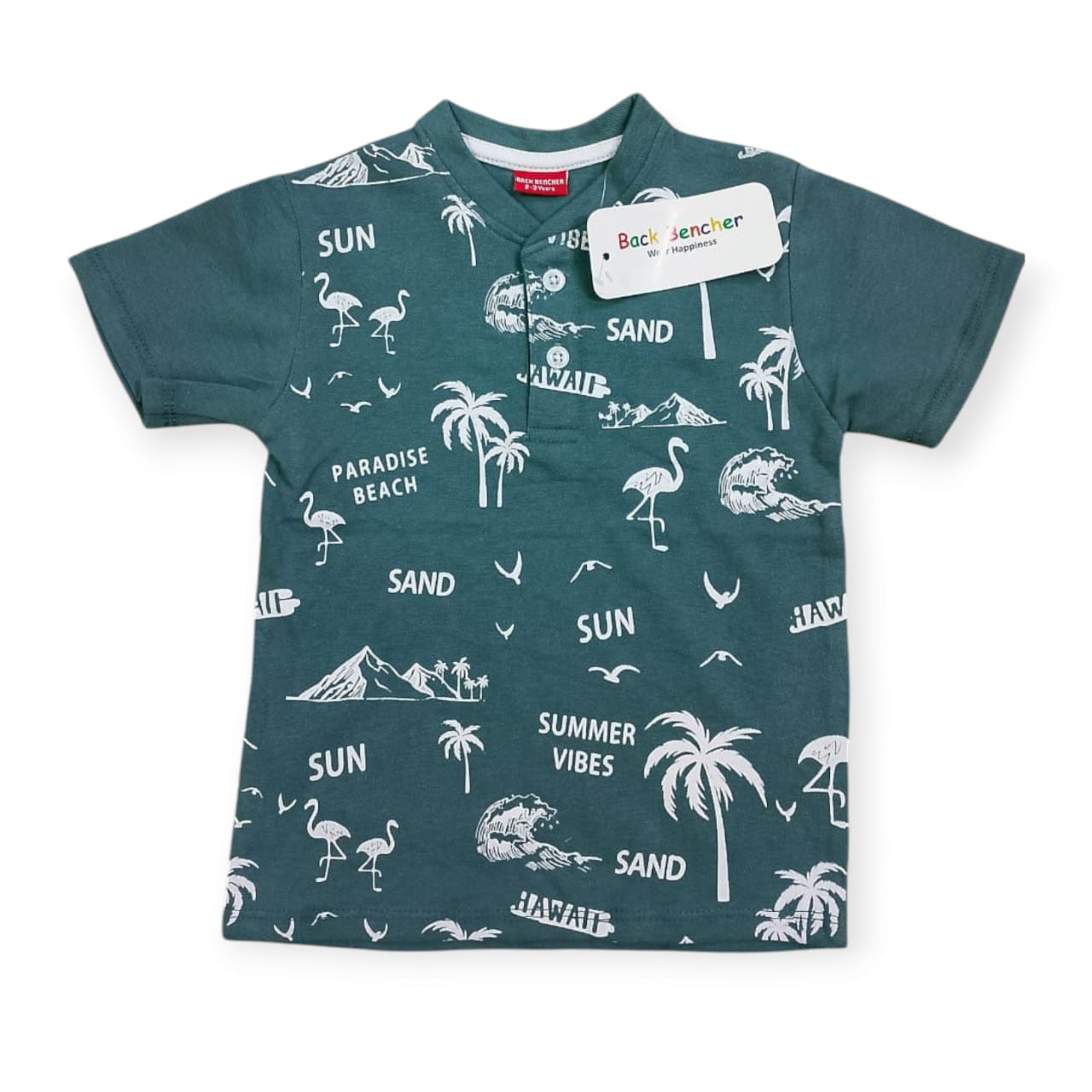 Multi design summer vibe Henley