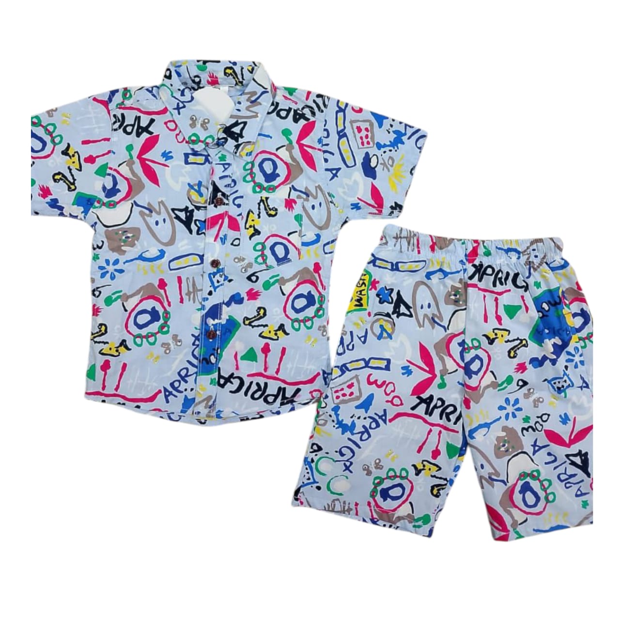 Colorful Print Boys niker suit