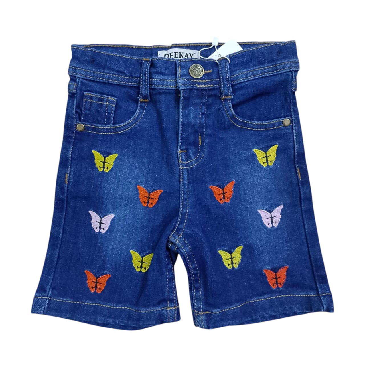 Butterfly embroidered Girls Denim