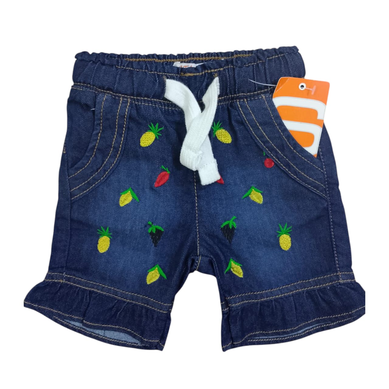 Embroidered Girls Denim shorts