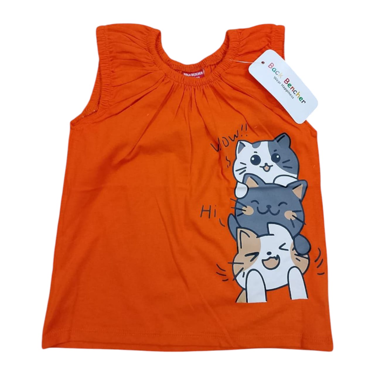 Ornage Girls Sleeveless