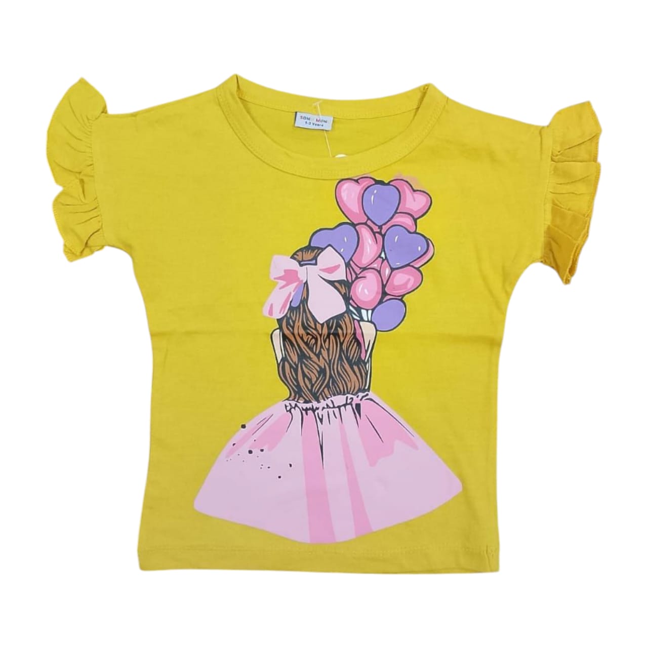 Yellow Barbie Girls T shirt