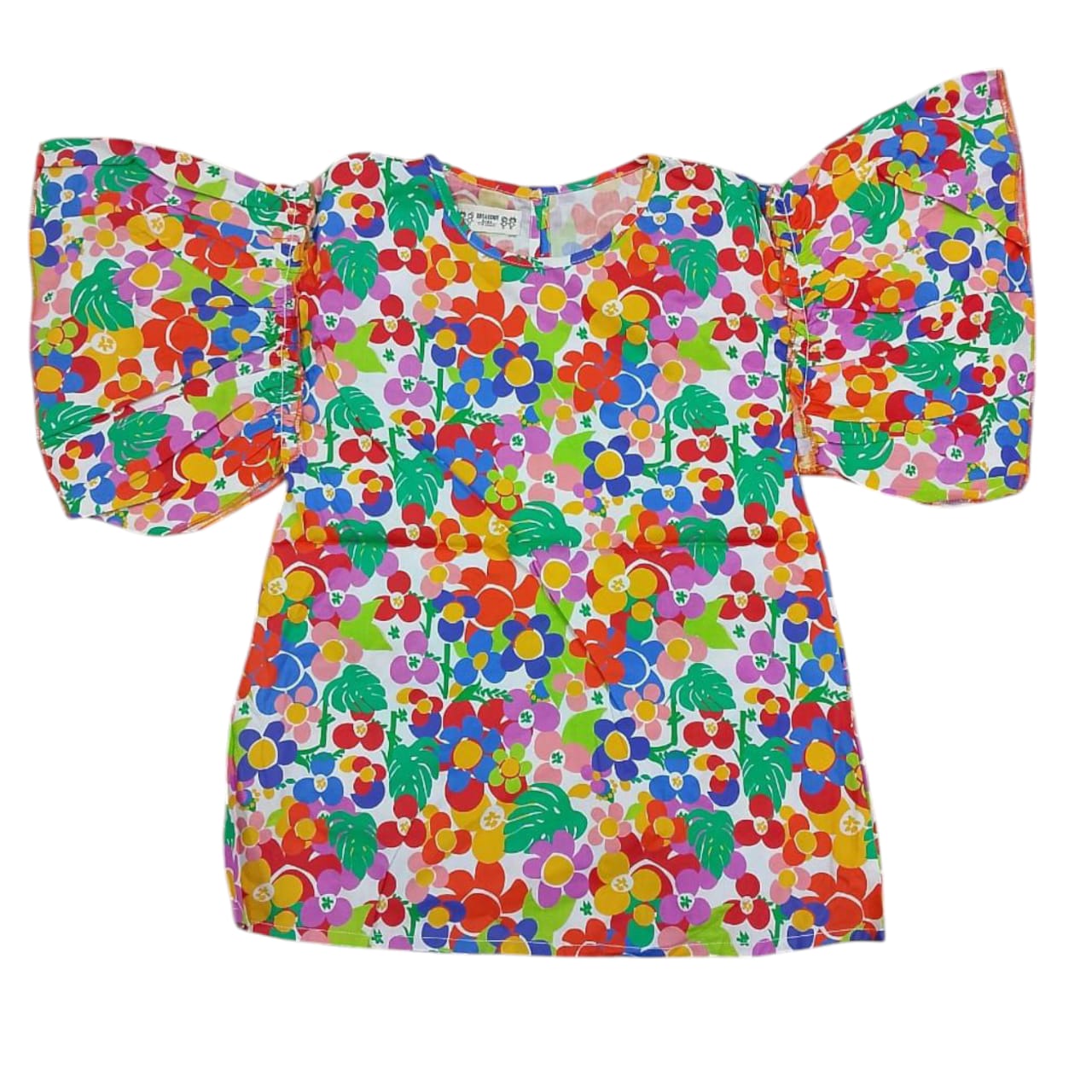 Multicolor Floral Girls Top