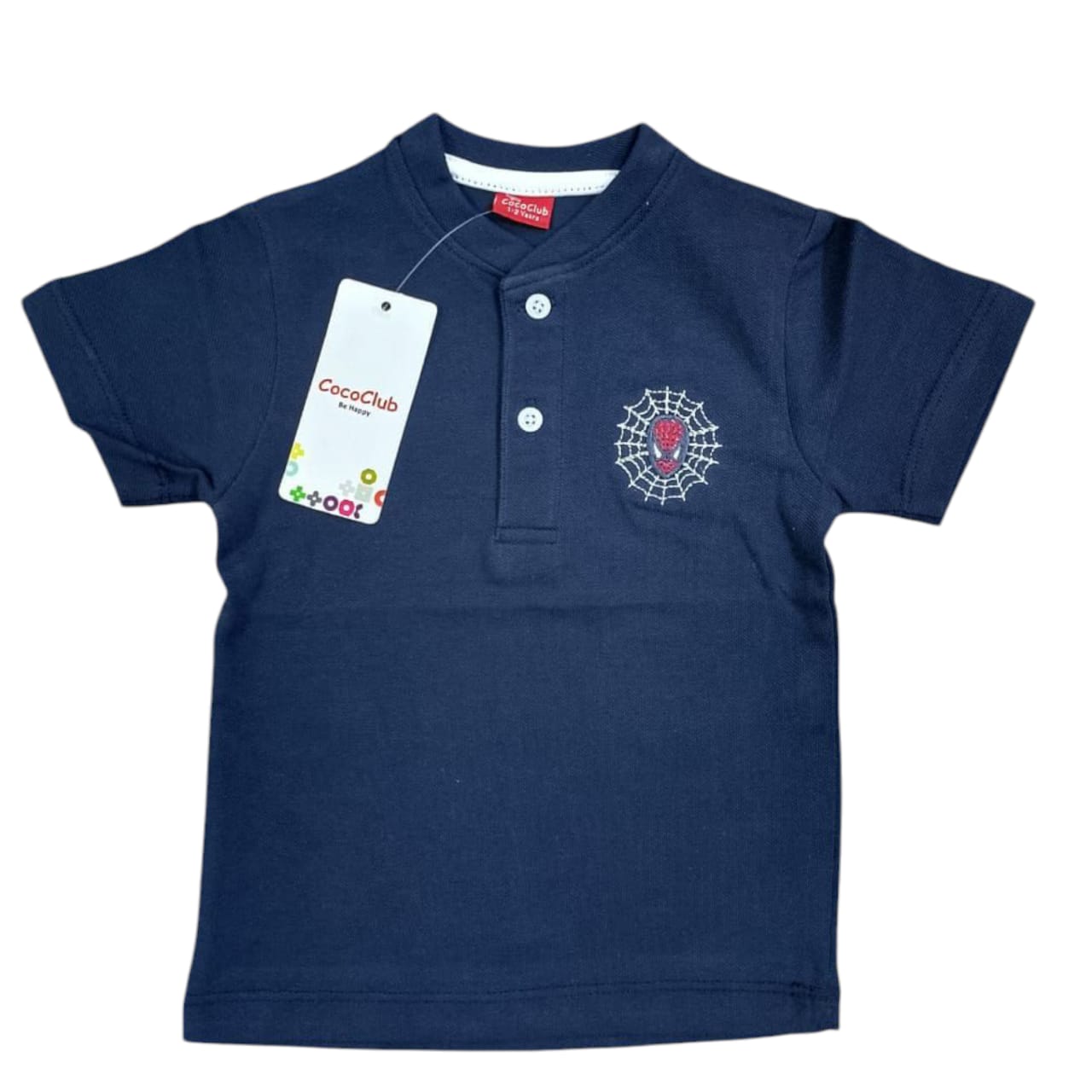 Blue Spider Henley Shirt