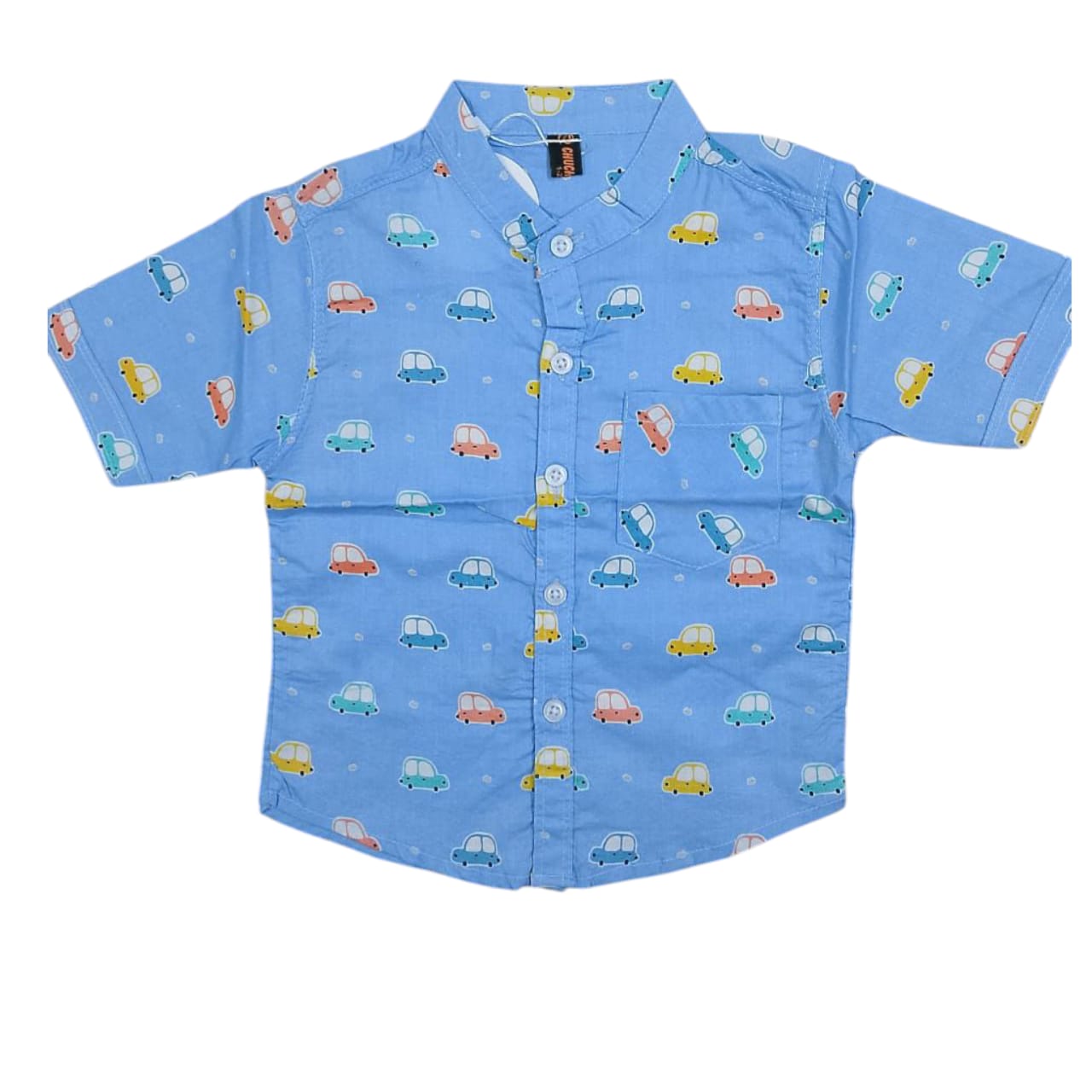 Over All Cars Print Boys Shirt