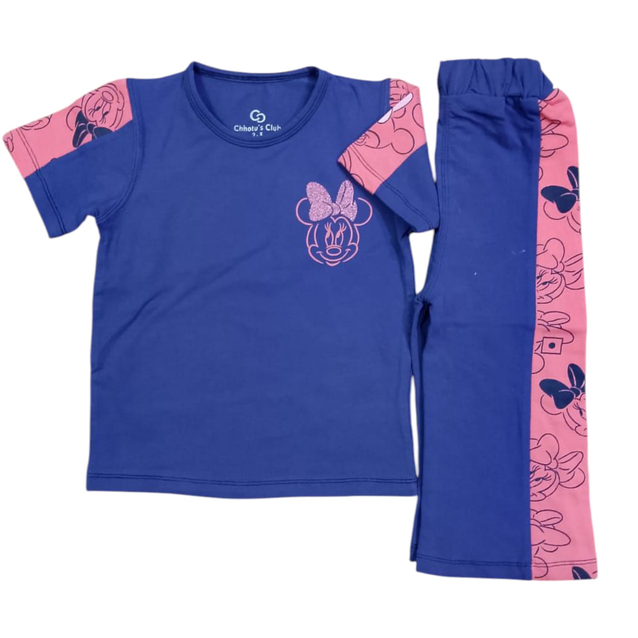 Blue and Pink Girls Track Suit