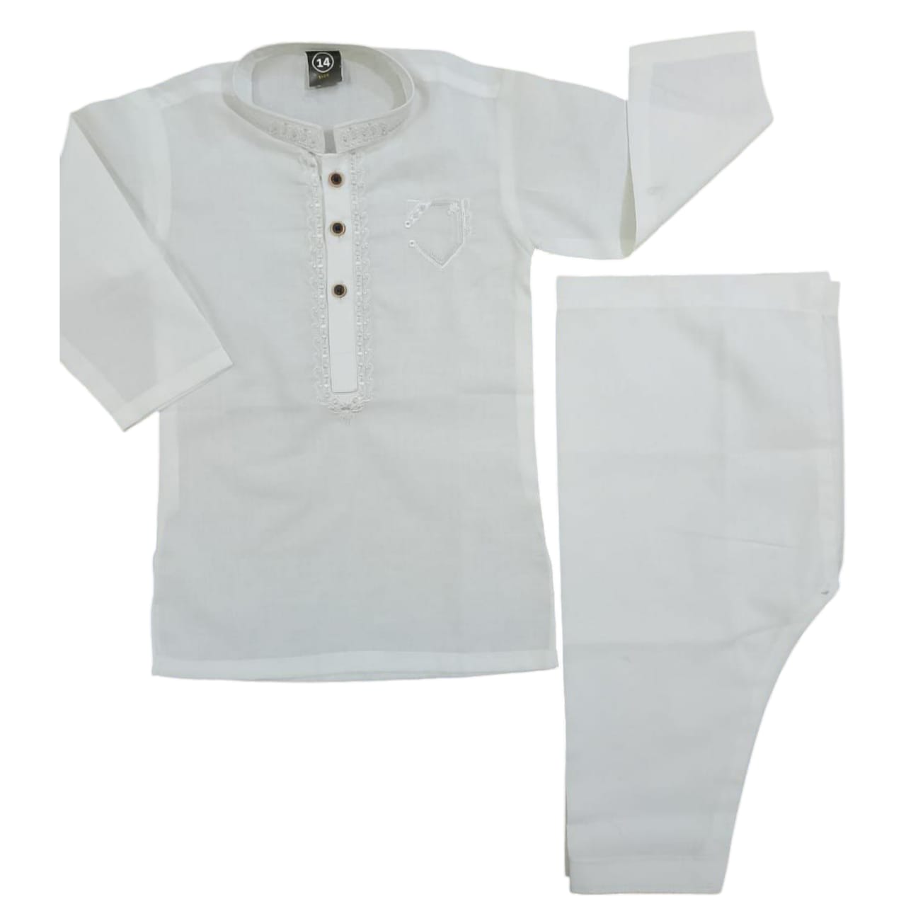 White Boys Kurta Shalwar