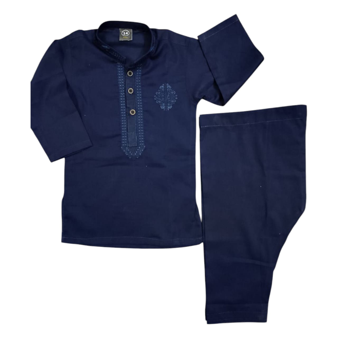 Navy Boys Kurta Shalwar