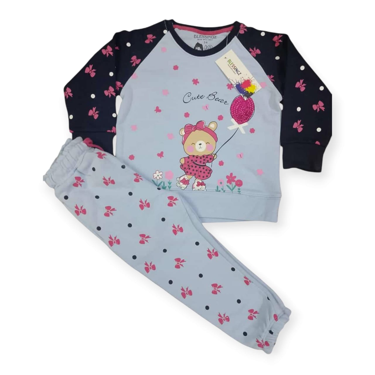 Cute Bear Winter Track Suit