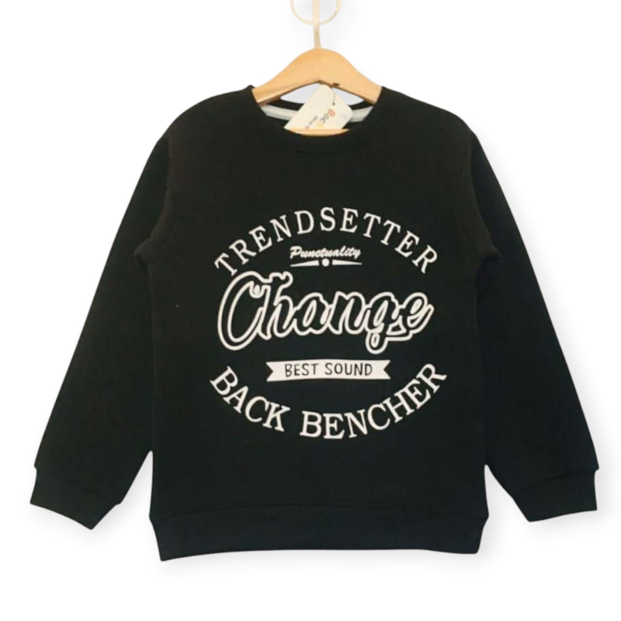 Black Trend Setter Boys Sweatshirt