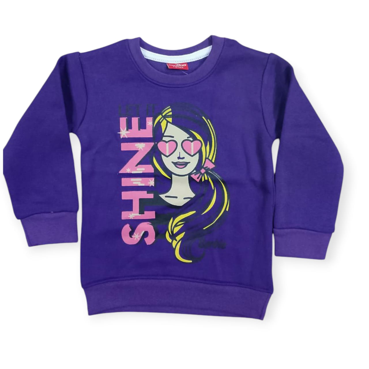 Purple Shine Girls Sweatshirt