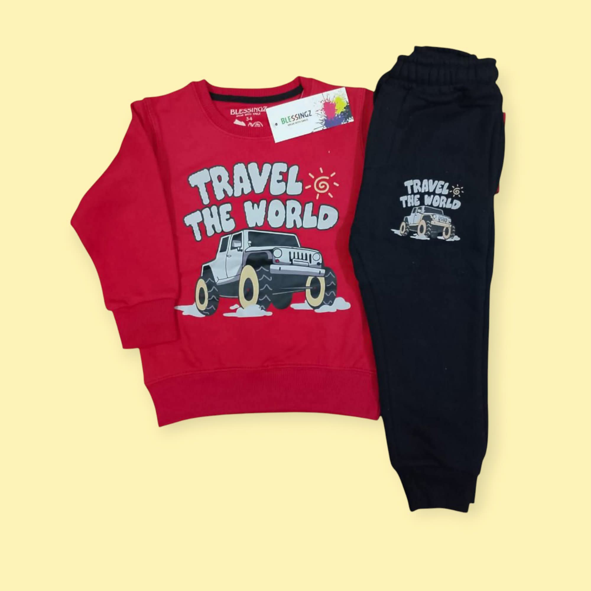 Travel the world winter Track suit