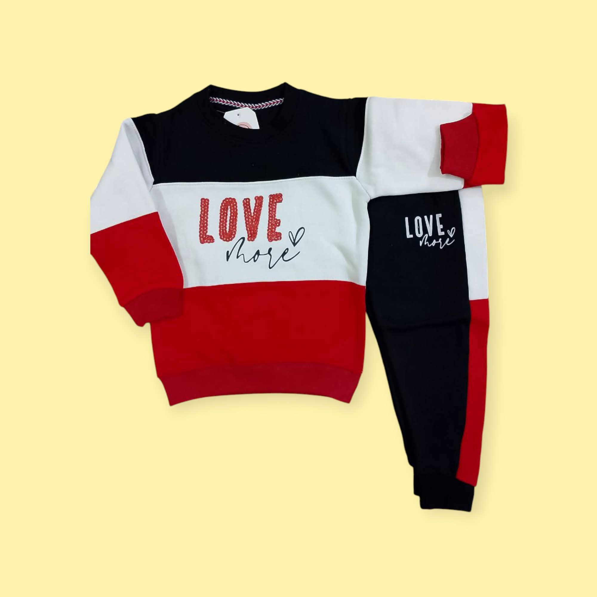 Love more Girls Winter Tracksuit