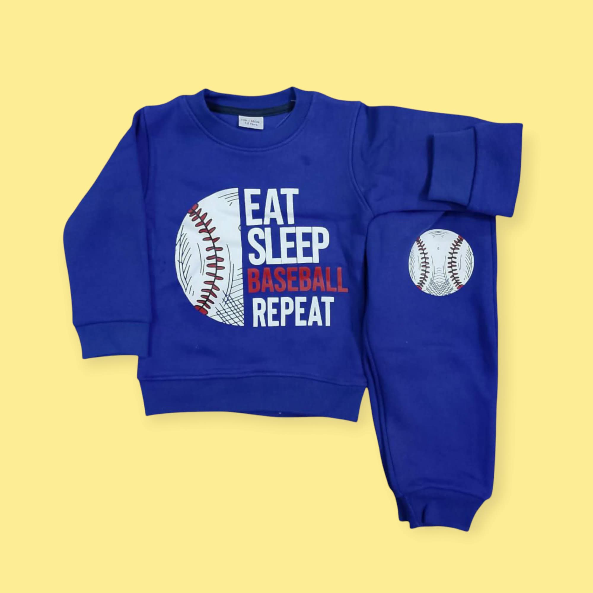 Eat Sleep Baseball Repeat Boys Track Suit