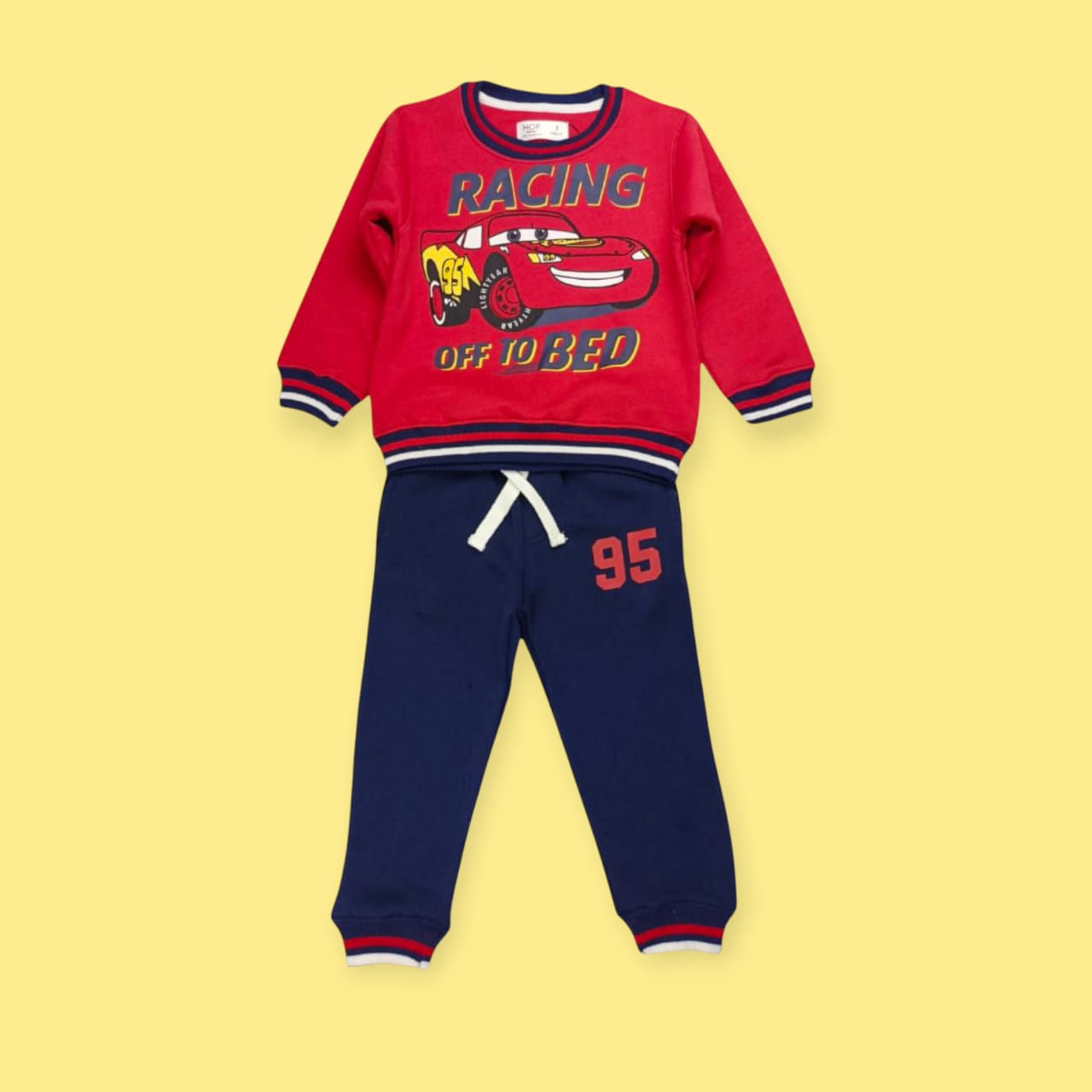Red Smiley Car Winter Tracksuit