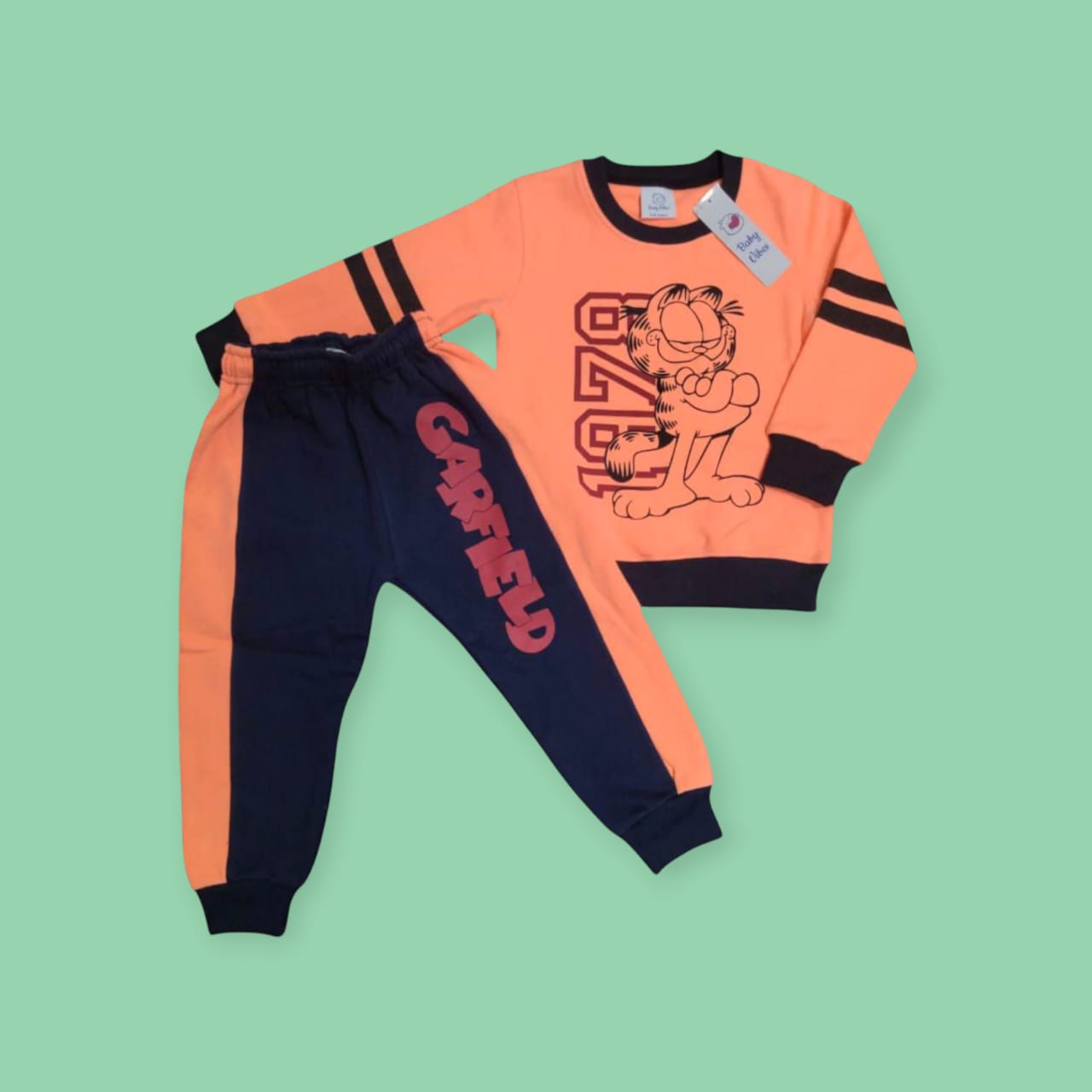 Orange Garfield Winter Track Suit