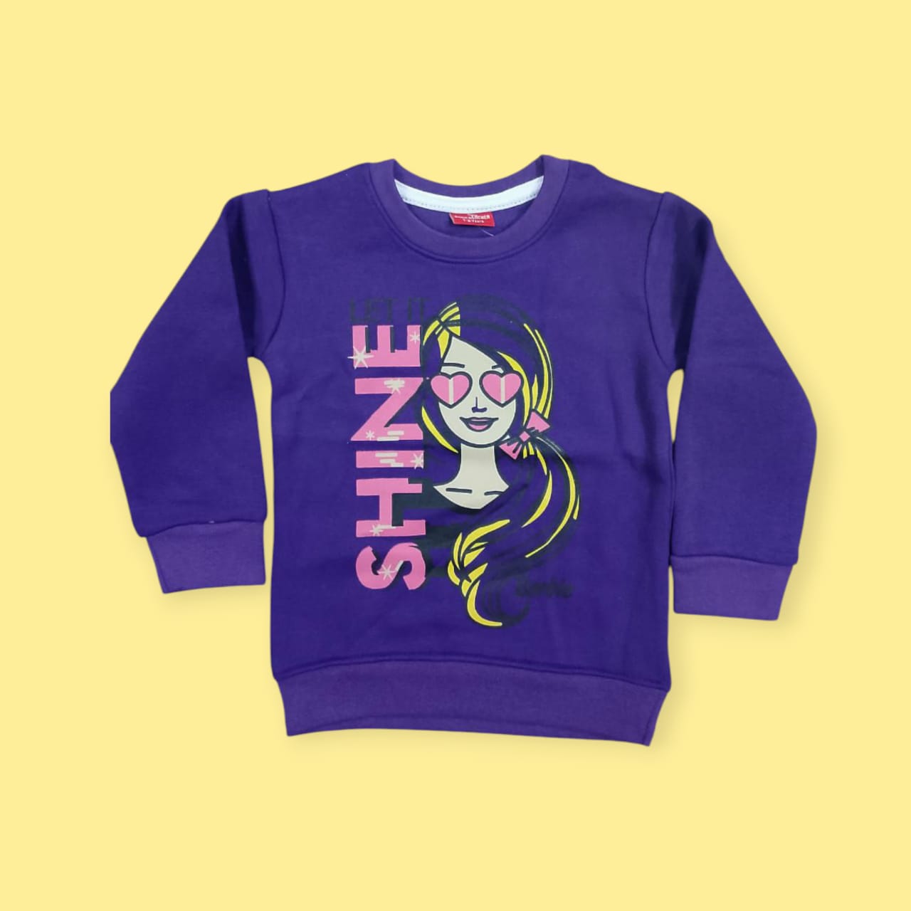 Shine Purple Girls Sweatshirt