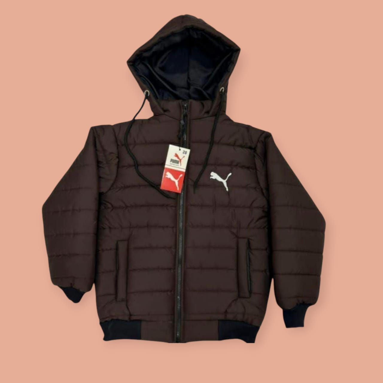 Brown Winter Puffer Jackets