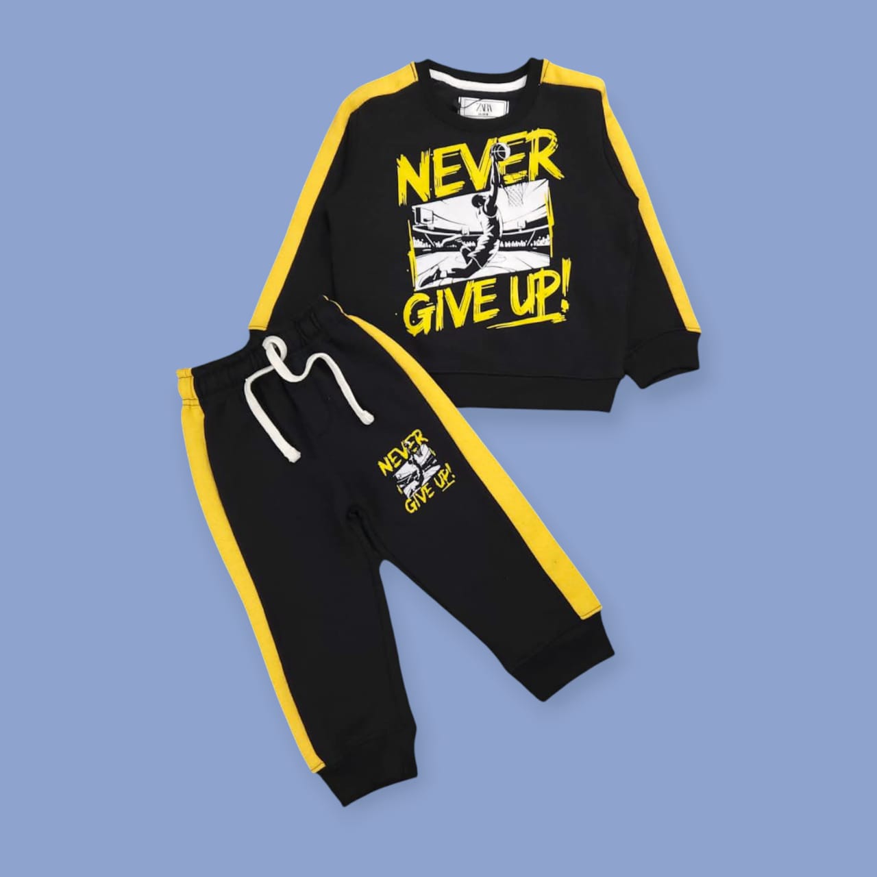 Never give up boys track suit