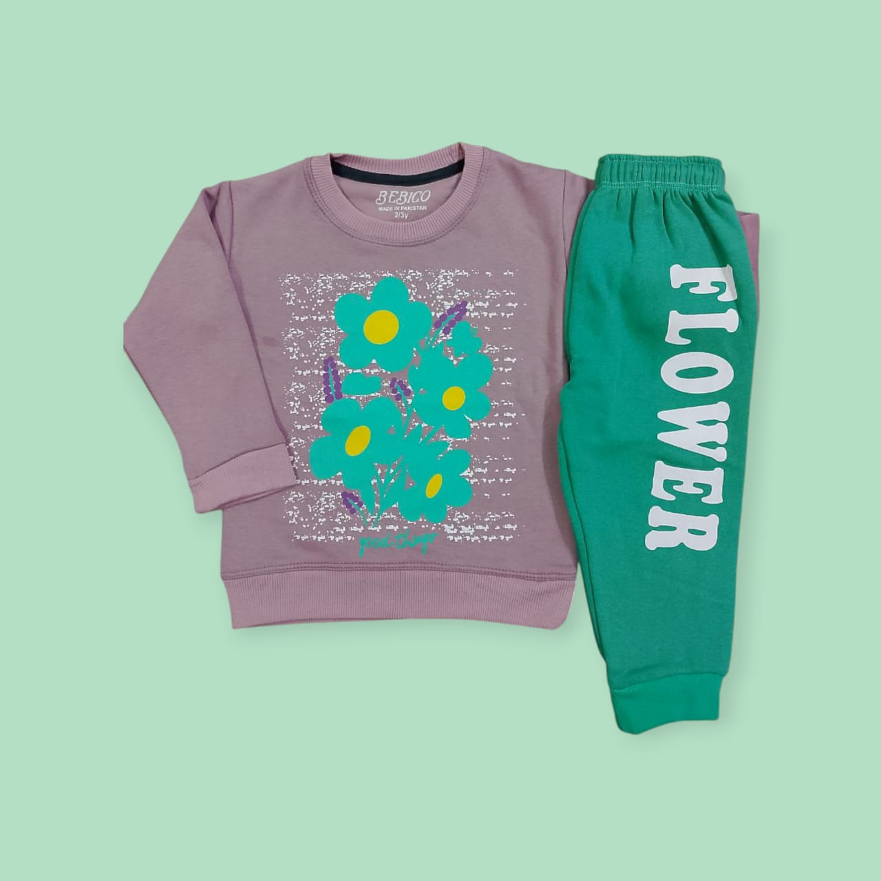 Girls Floral Tracksuit