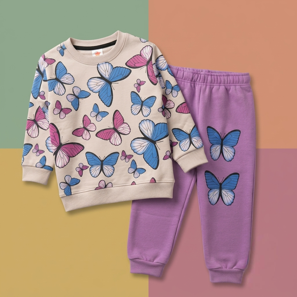 Butterfly Overall Girls Tracksuit