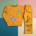 Yellow Butterfly Girls Tracksuit