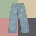 Butterfly Girls Denim Light Blue
