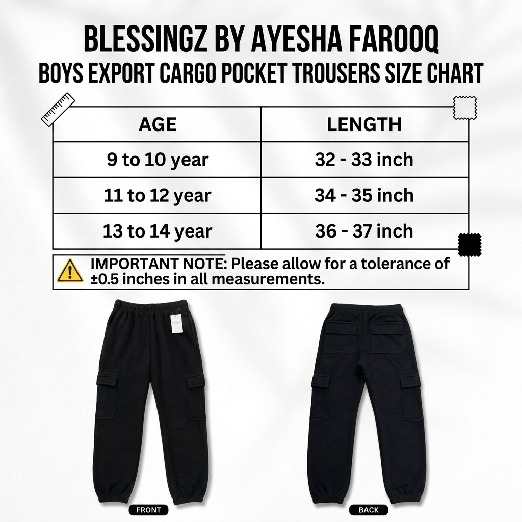 Export Quality Boys Cargo Trouser