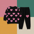 Black Hearts Girls Tracksuit