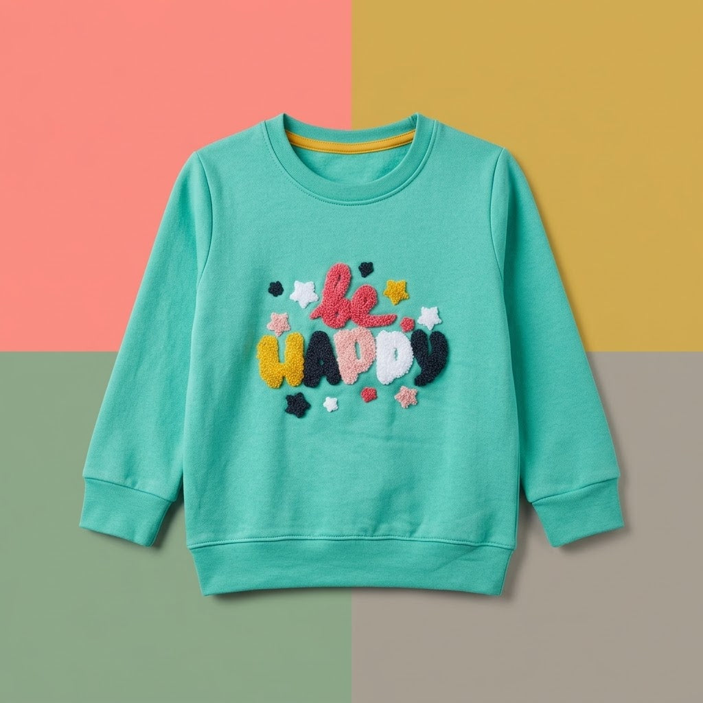 Be Happy Girls Sweat shirt