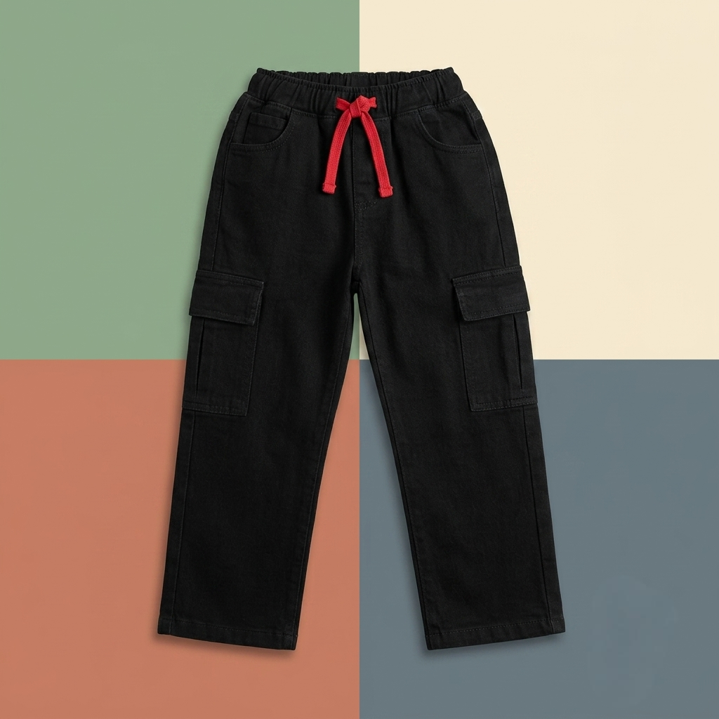 Black Denim Trouser