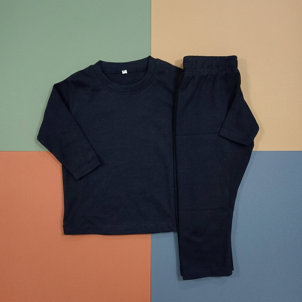 Black Round Neck Thermal