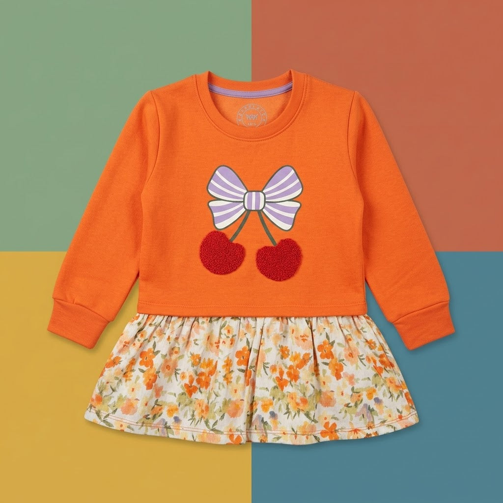 Orange Girls Top