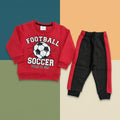 Red Football soccer boys tracksuit