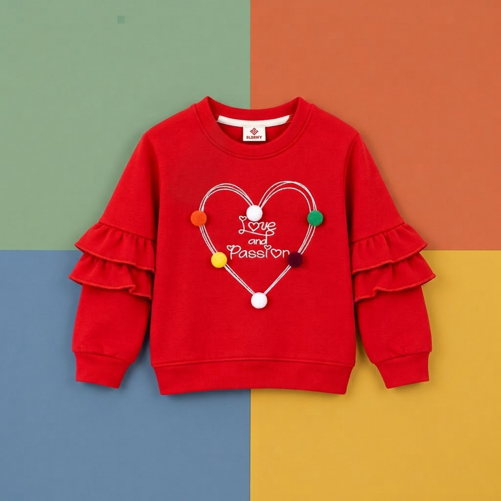 Red Heart Girls Sweatshirt