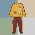 Yellow Brown Boys Tracksuit