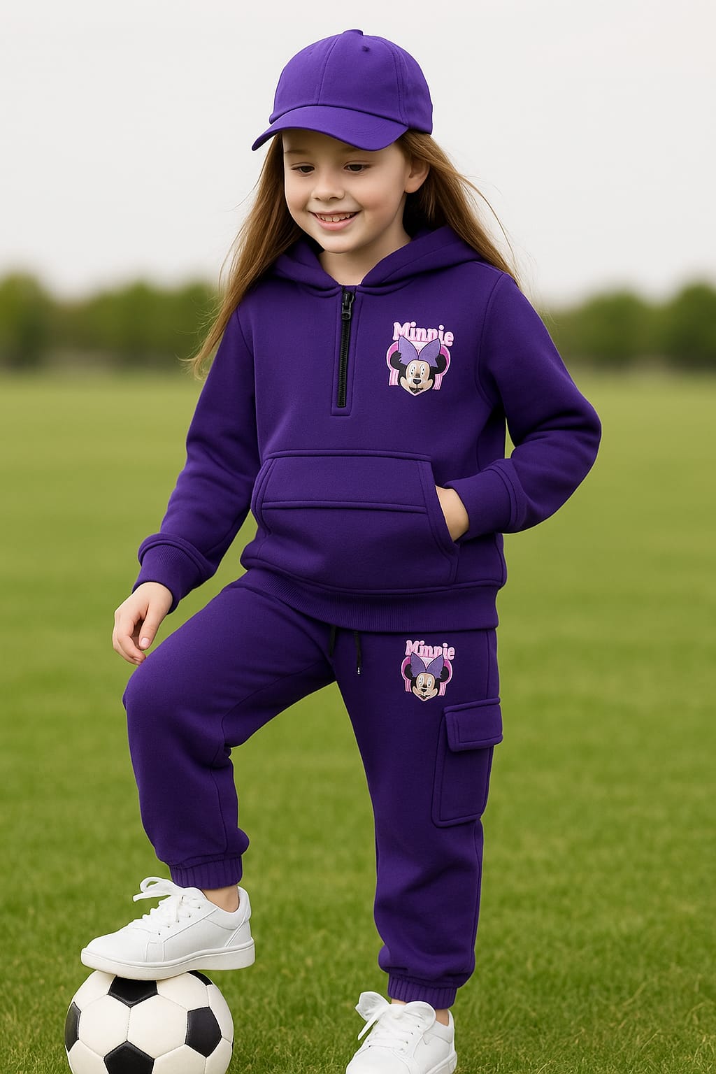 Purple Girls hoodie tracksuit