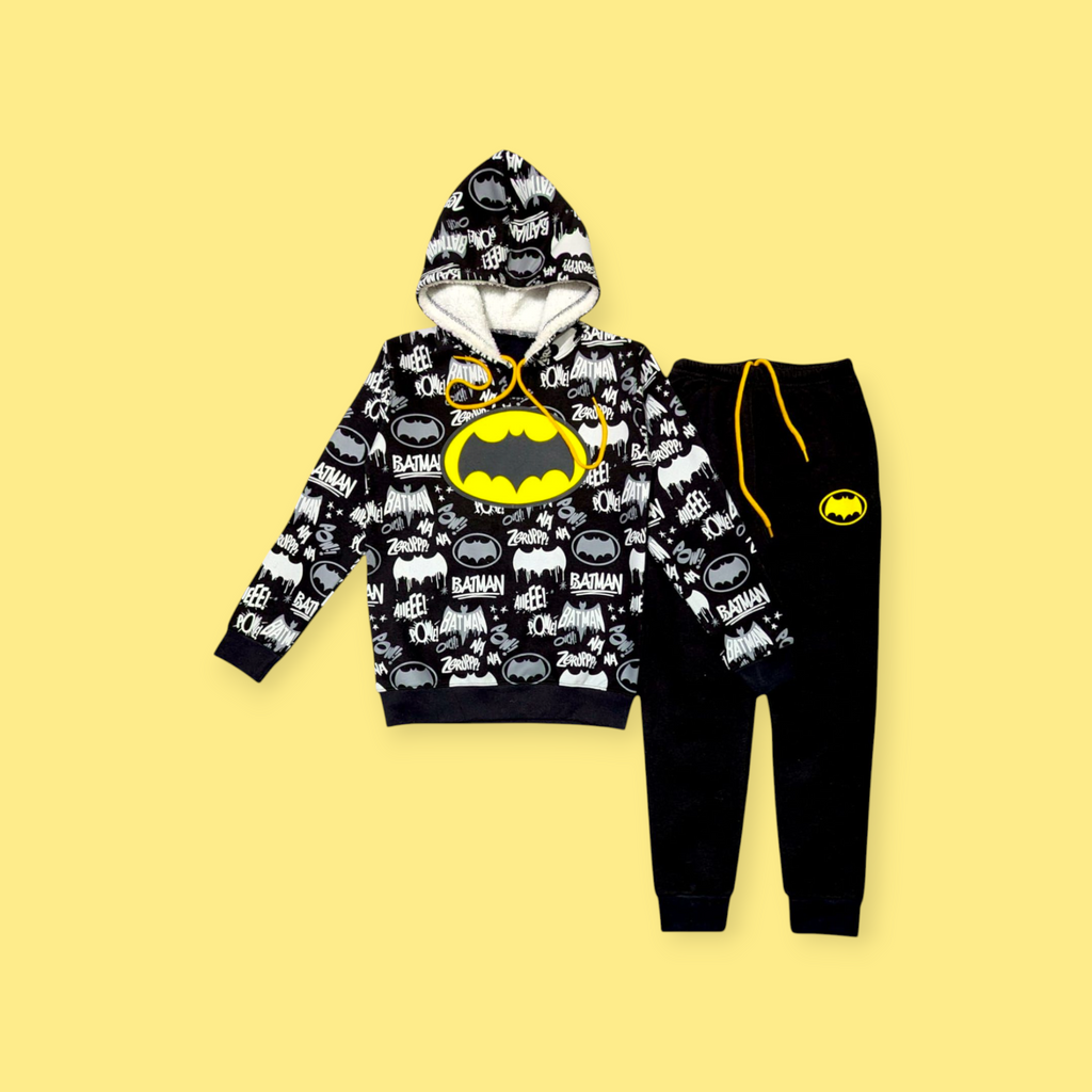 Black Batman Boys Tracksuit